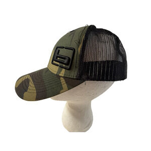 Banded Camo Trucker hat Mesh Back Snapback Hunting Outdoor Cap